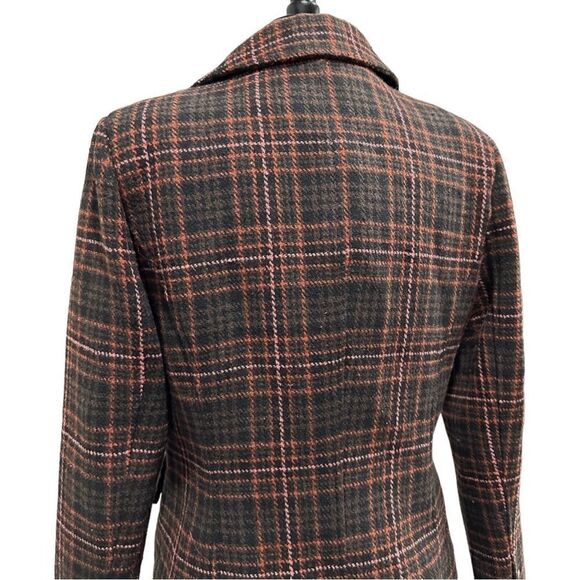 SAM Edelman Margot Mabel Plaid Embellished Blazer Sz L - Picture 9 of 15